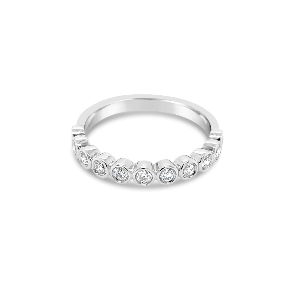 Bezel set diamond ring Duffs Jewellers