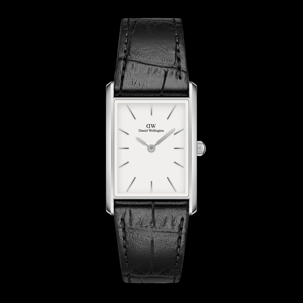 Daniel Wellington Bound Black Crocodile Silver – Duffs Jewellers