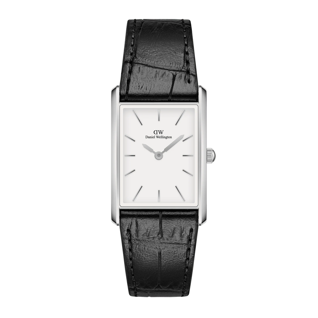 Daniel Wellington Bound Black Crocodile Silver – Duffs Jewellers