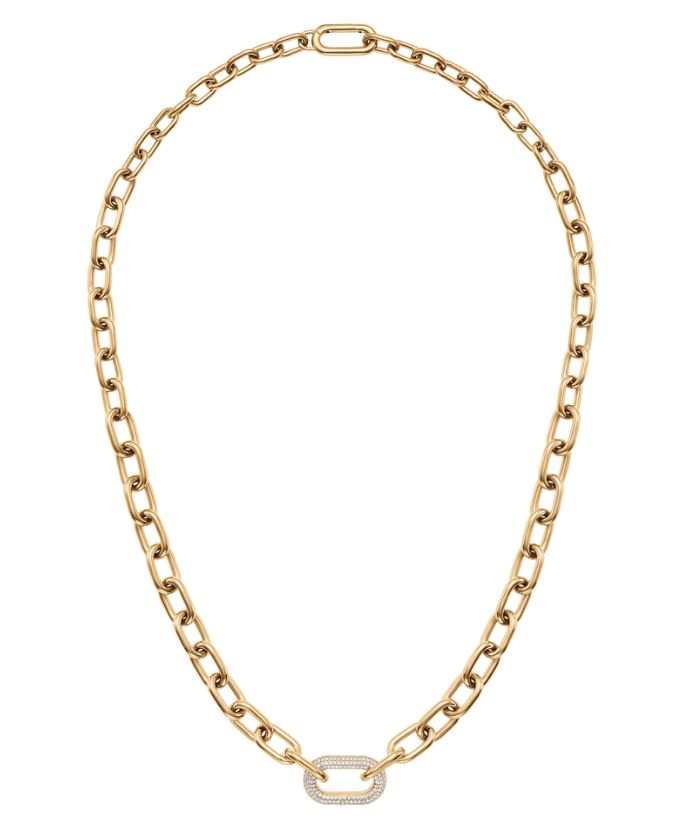 DW CRYSTAL LINK NECKLACE GOLD