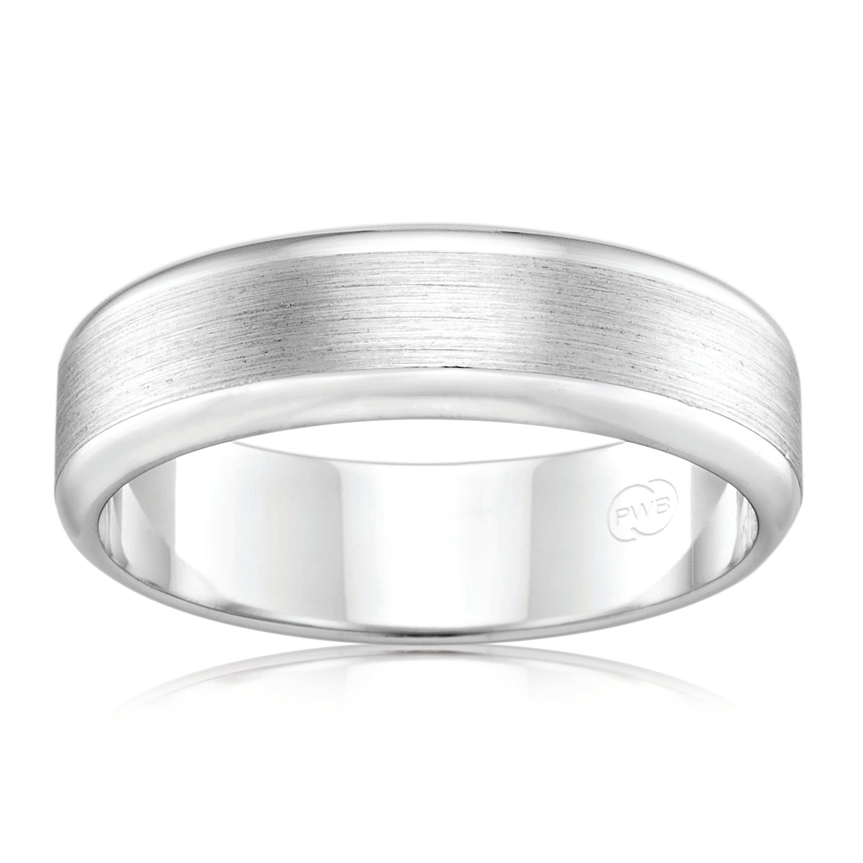 9ct WG 7mm 1.7mm faceted Ezi Fit wedder size X Duffs Jewellers
