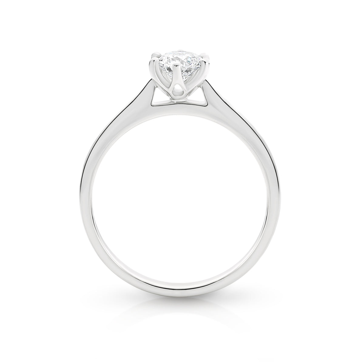 Amelia 18ct White Gold Diamond Solitaire Ring 0.40ct