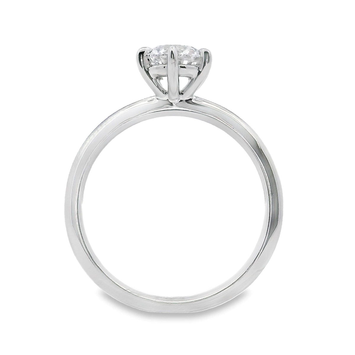 Alexis 18ct White Gold 1.01ct Natural Round Brilliant Cut Solitaire Ring
