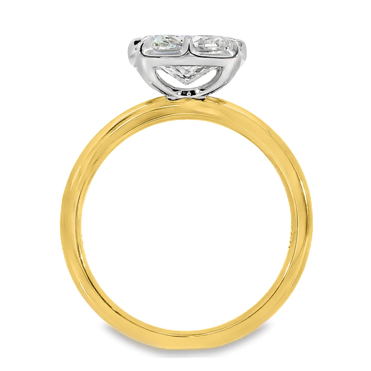 Georgina 18ct Yellow And White Gold 8 Claw Solitaire Ring