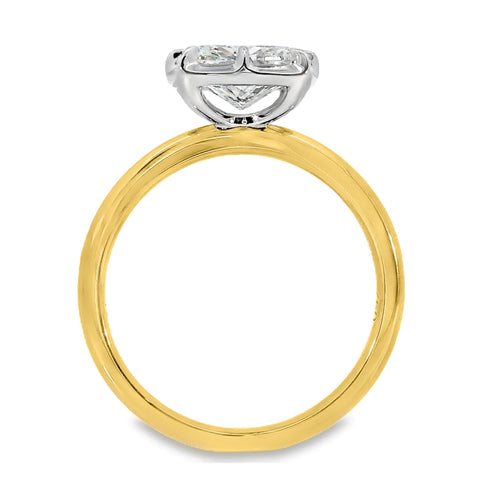 Georgina 18ct Yellow And White Gold 8 Claw Solitaire Ring