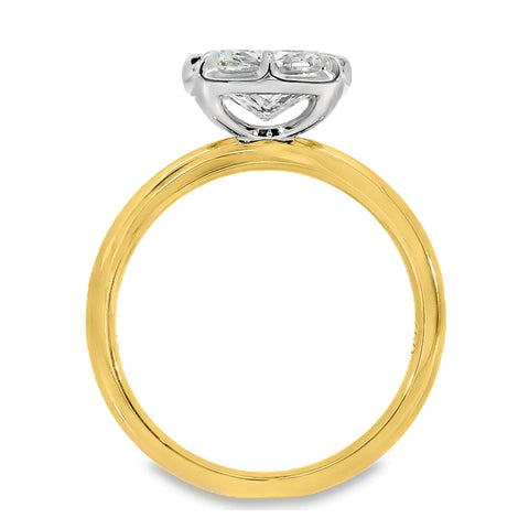 Georgina 18ct Yellow And White Gold 8 Claw Solitaire Ring