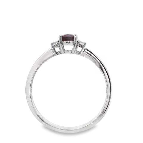 Natural Ruby And Diamond Ring