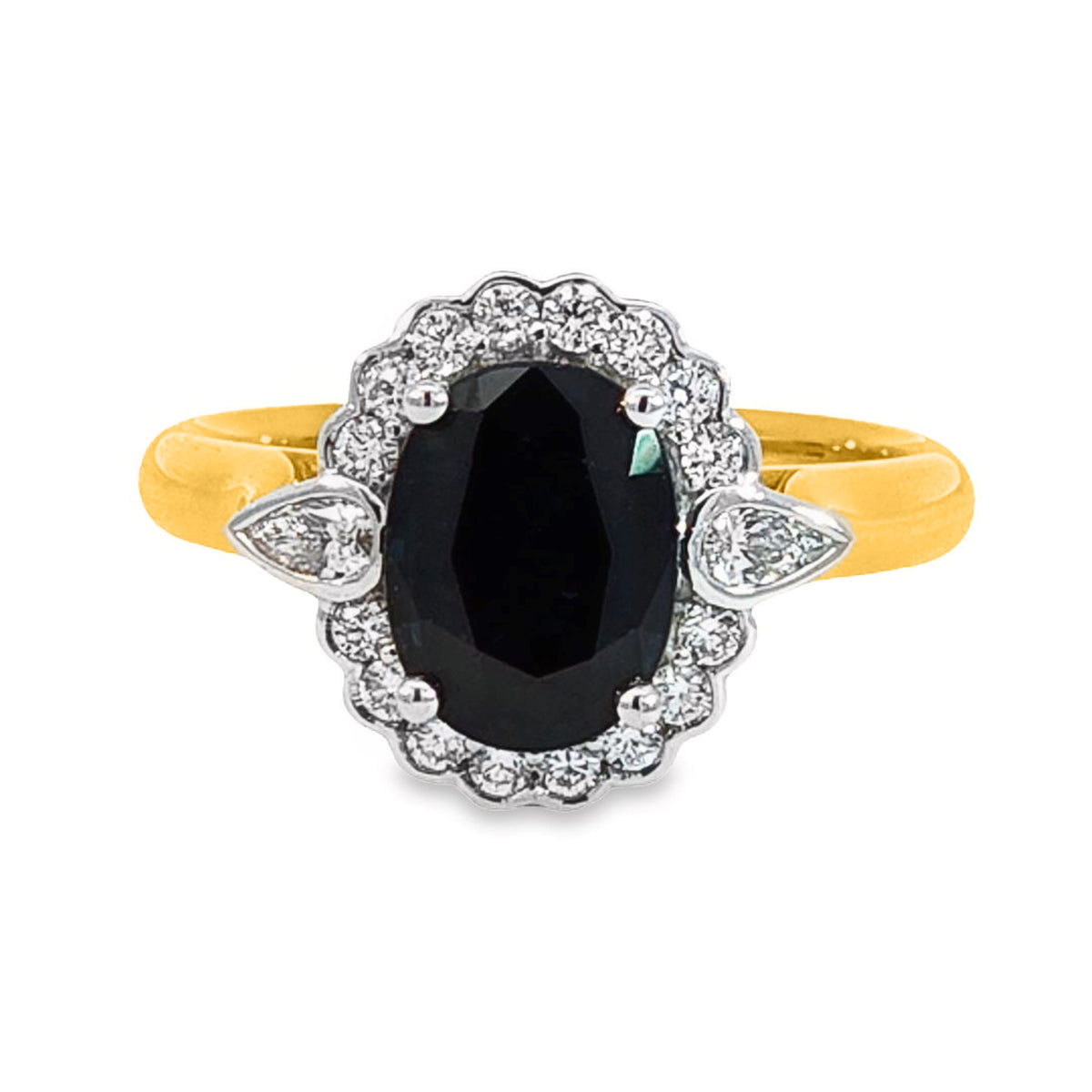 18ct Yellow Gold Sapphire And Diamond Ring