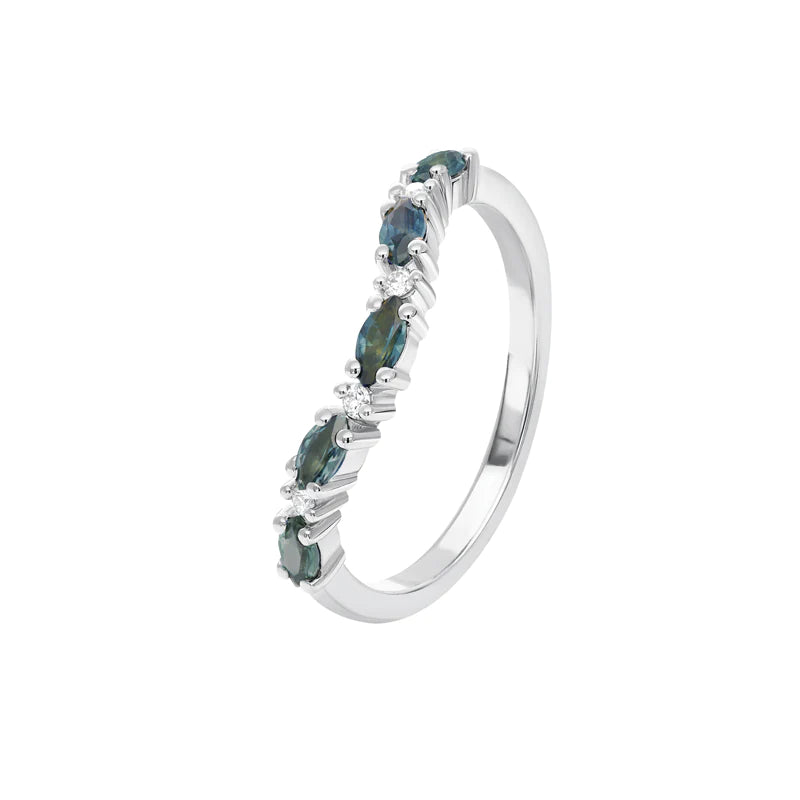 Sapphire Dreams 18ct White Gold Georgia Ring