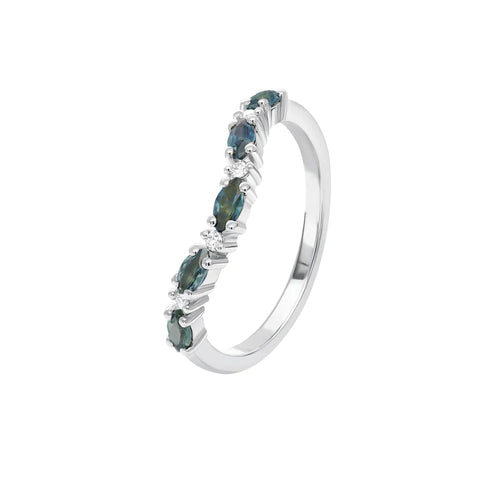 Sapphire Dreams 18ct White Gold Georgia Ring
