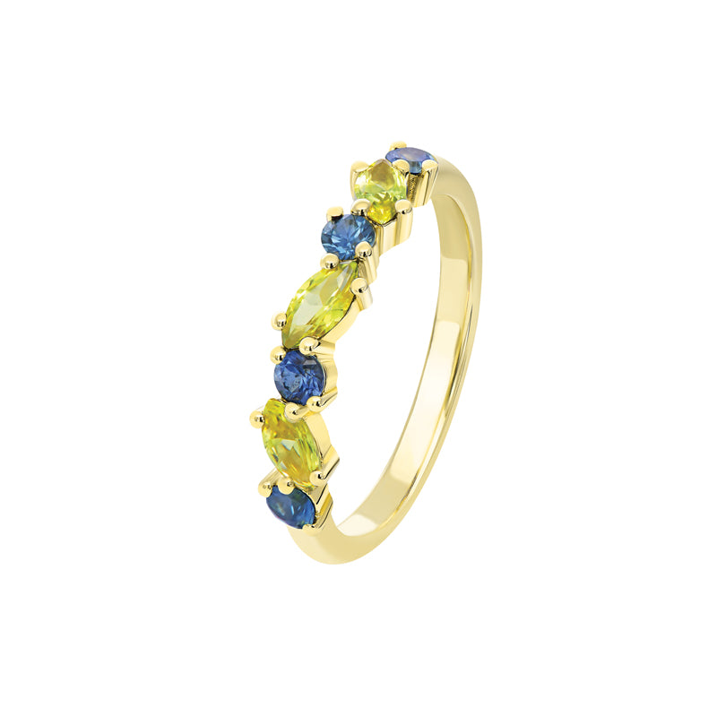 Sapphire Dreams 9ct Yellow Gold Nora Ring