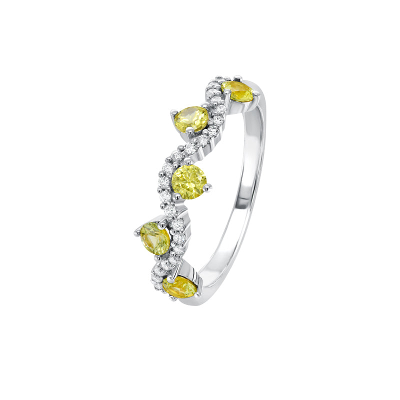 Sapphire Dreams 18ct White Gold Vine Ring
