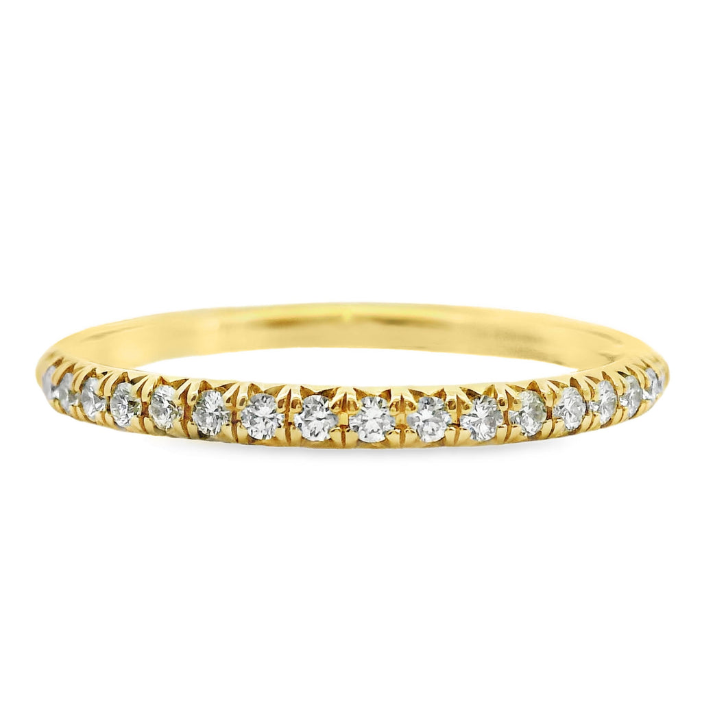 18ct Yellow Gold Diamond Claw Set Ring