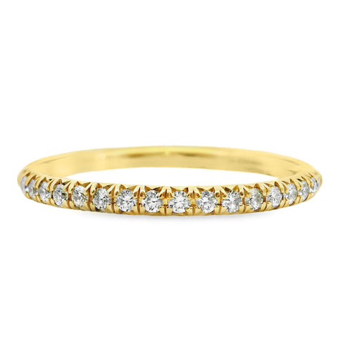 18ct Yellow Gold Diamond Claw Set Ring