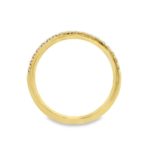 18ct Yellow Gold Diamond Claw Set Ring