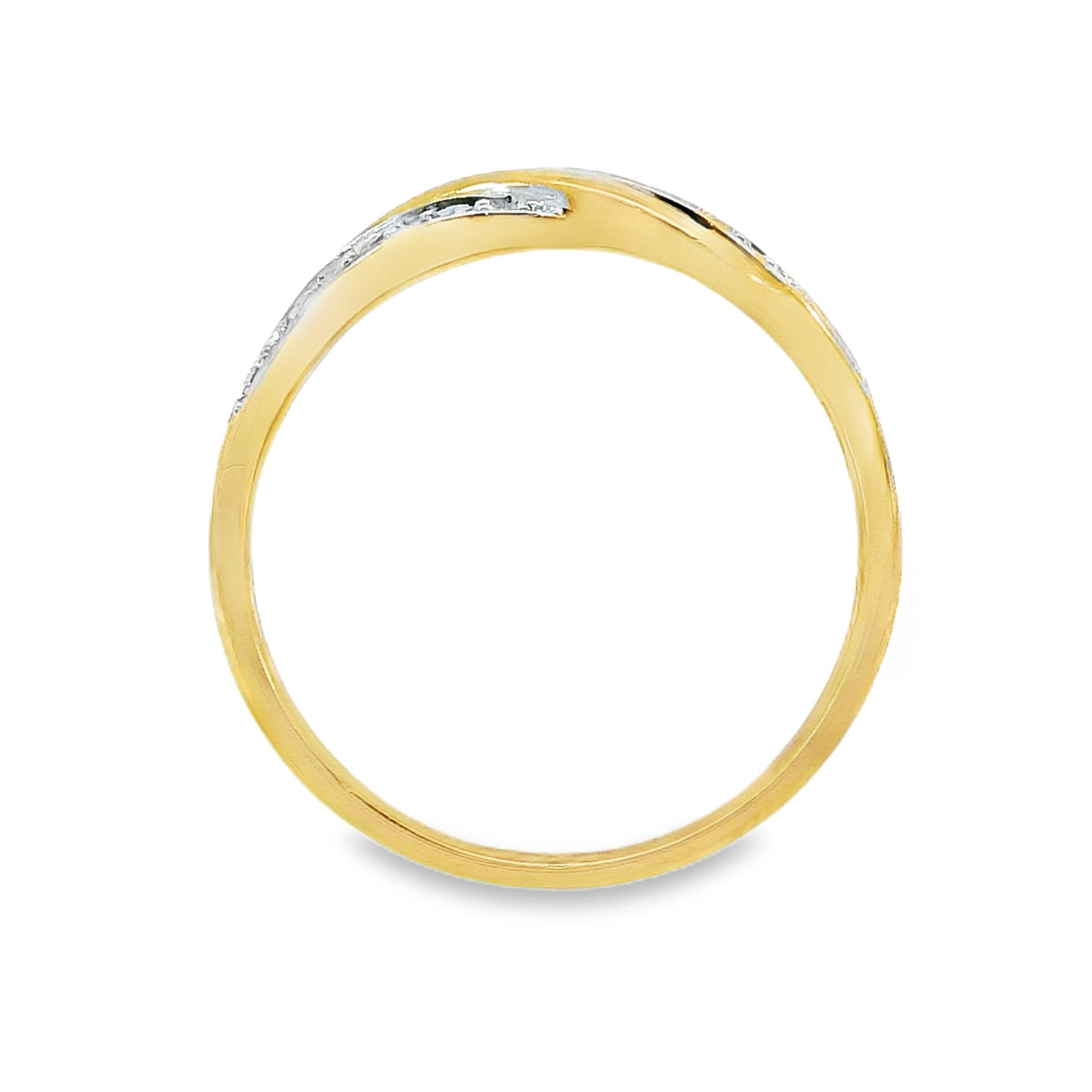 9ct Yellow Gold Natural Diamond Dress Ring