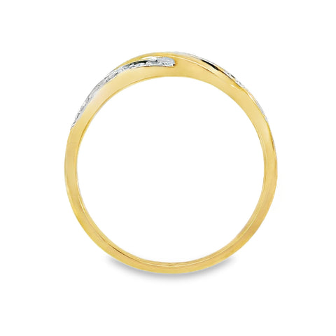 9ct Yellow Gold Natural Diamond Dress Ring