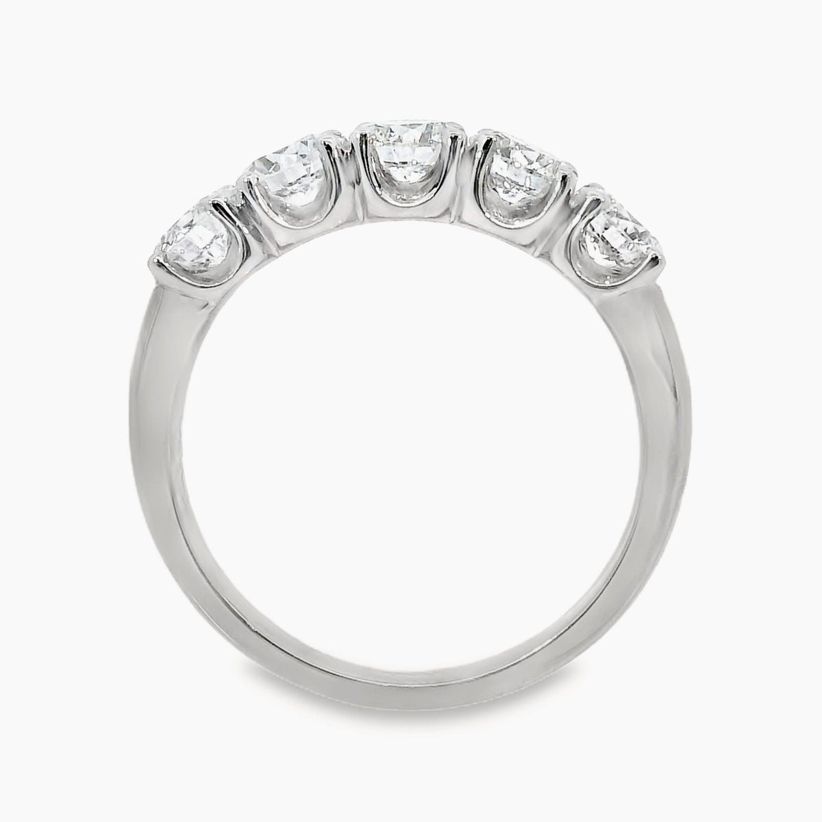 Carolyne 18ct White Gold Natural Diamond 5 Stone Ring 1.51ct TDW