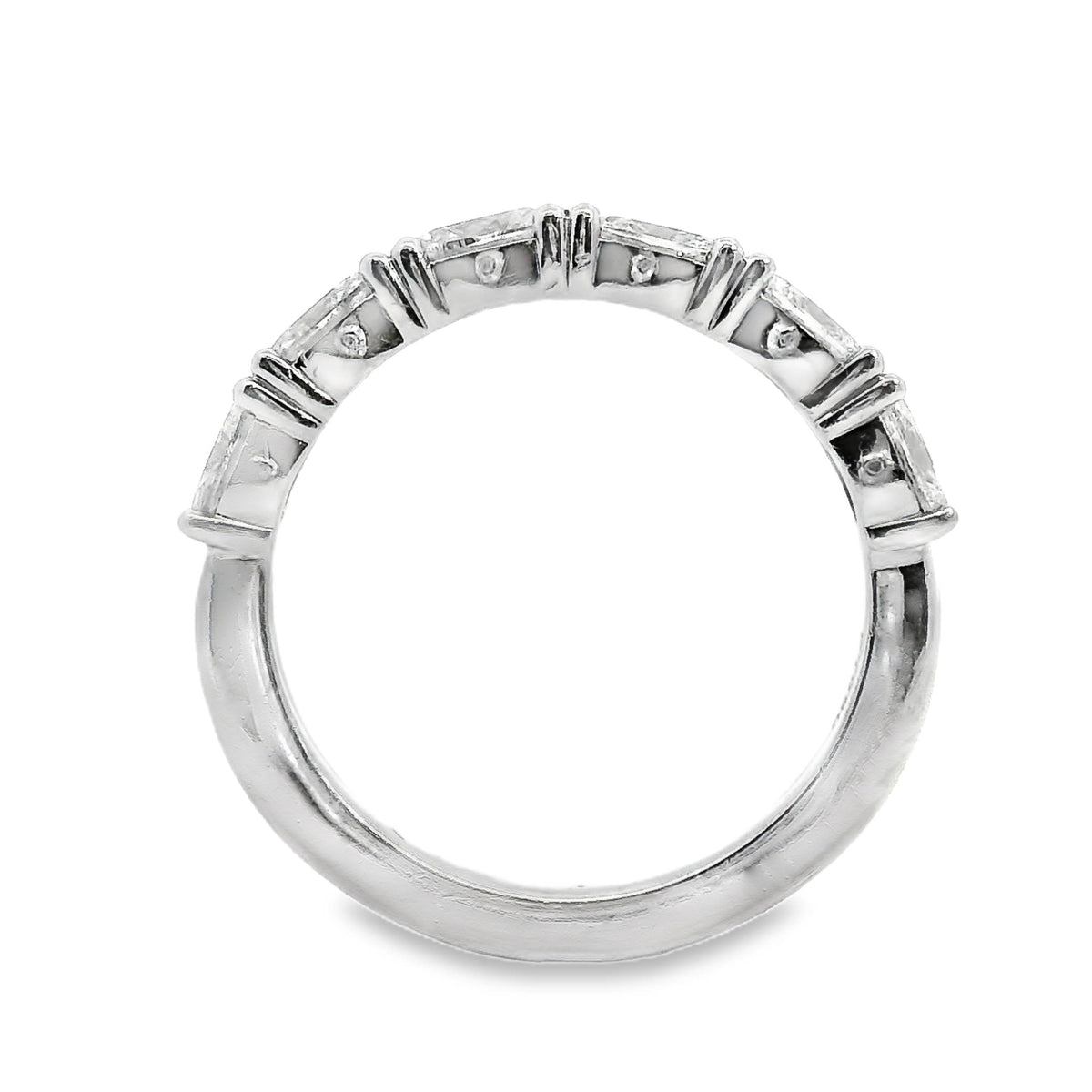18ct White Gold Claw Set Oval Diamond Ring 1.28ct TDW