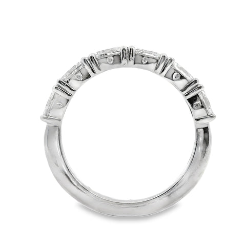 18ct White Gold Claw Set Oval Diamond Ring 1.28ct TDW