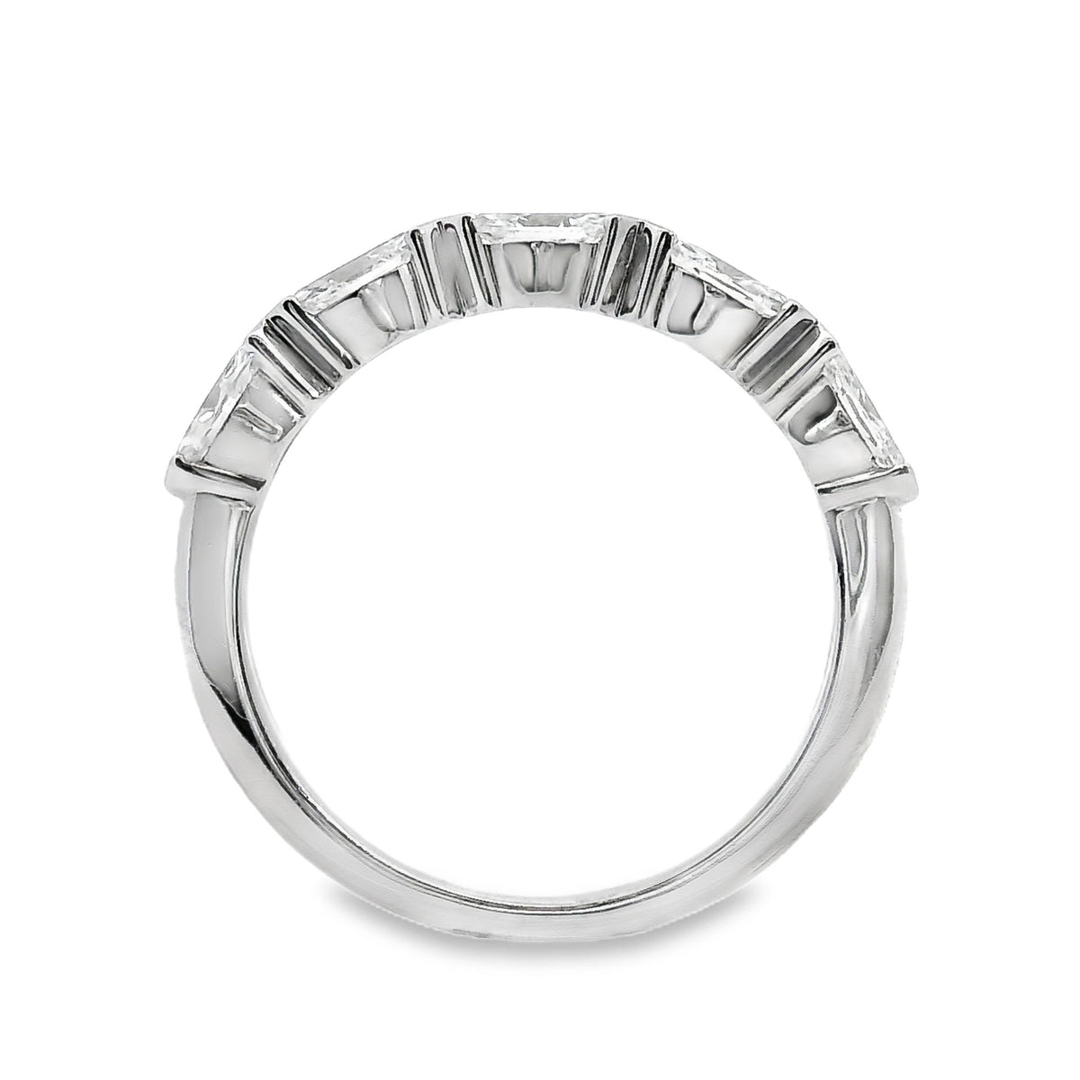 18ct White Gold Marquise Cut Diamond Ring 0.60ct TDW