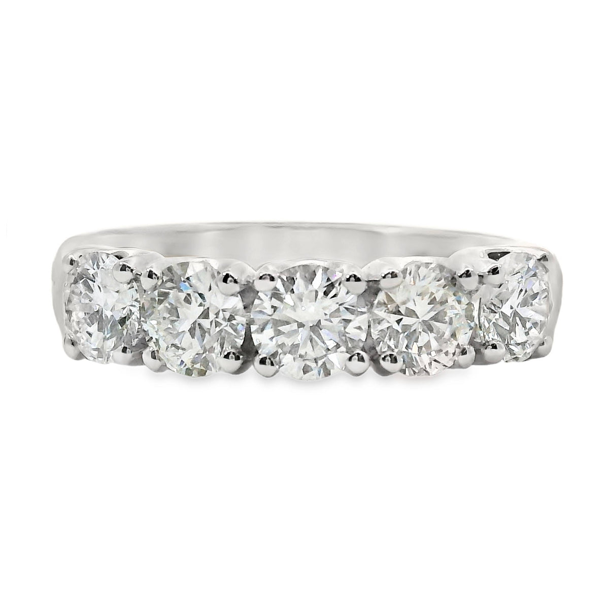 Carolyne 18ct White Gold Lab Grown Diamond 5 Stone Ring 1.50ct TDW