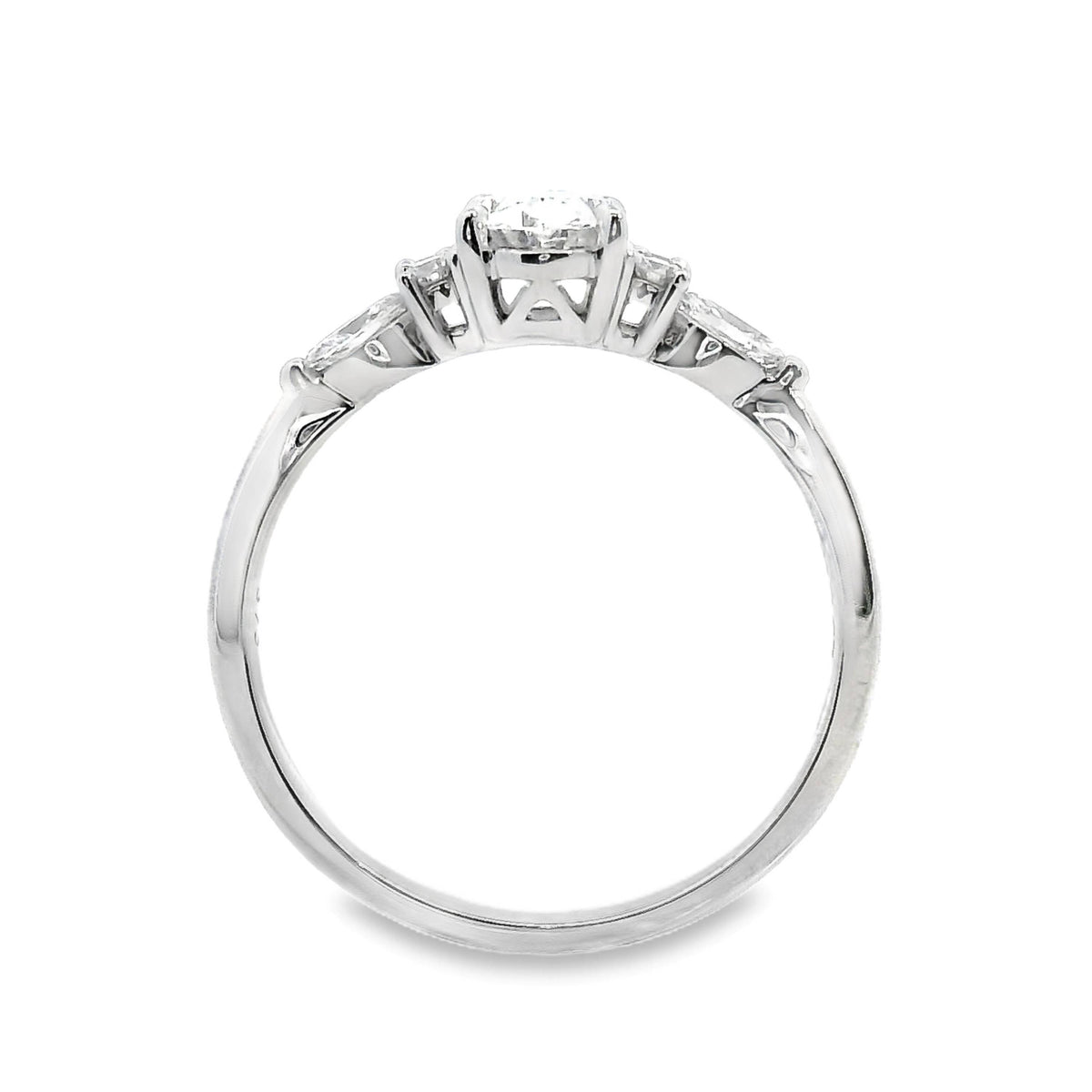 9ct White Gold Lab Grown Diamond Louise Ring