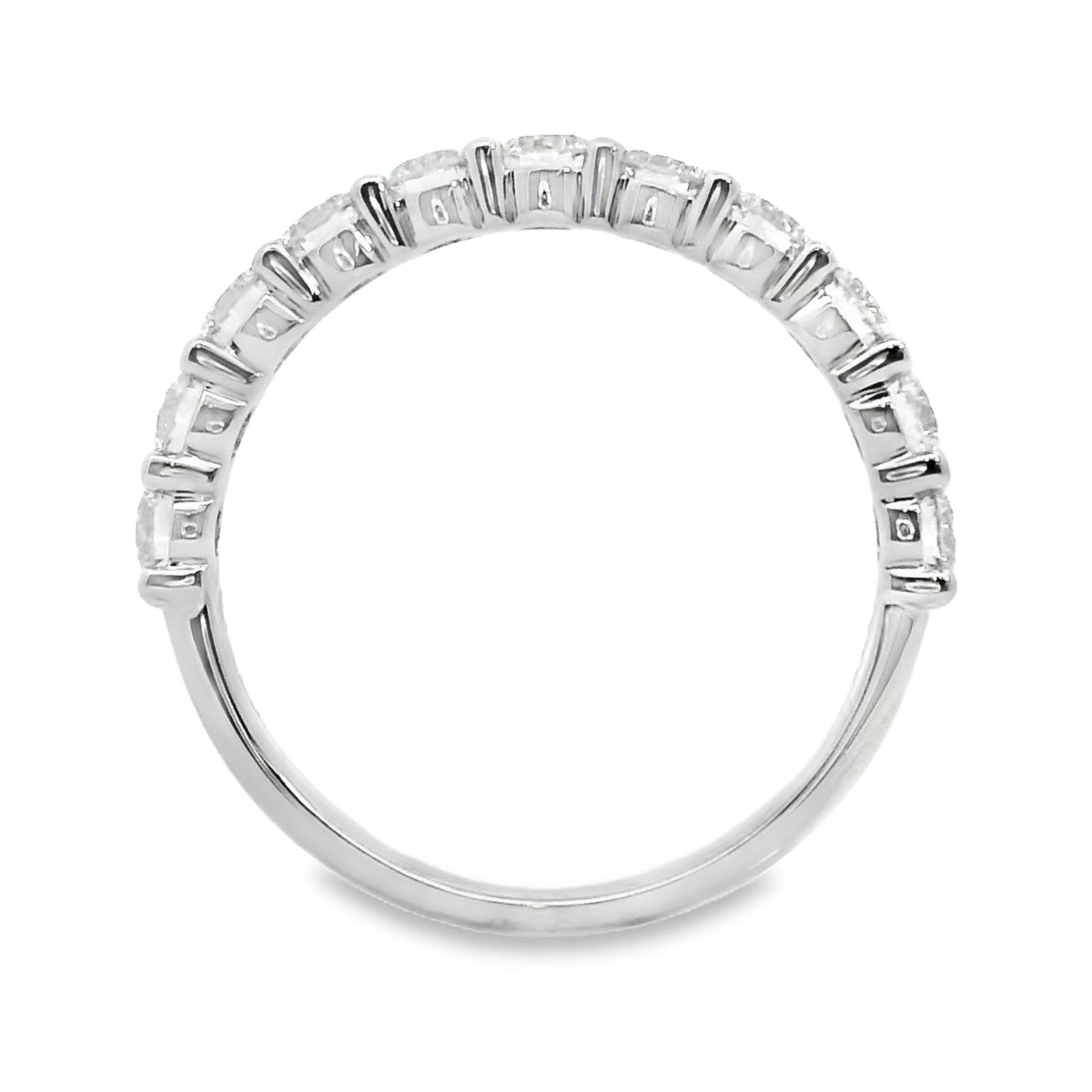 9ct White Gold Lab Grown Diamond Claw Set Ring