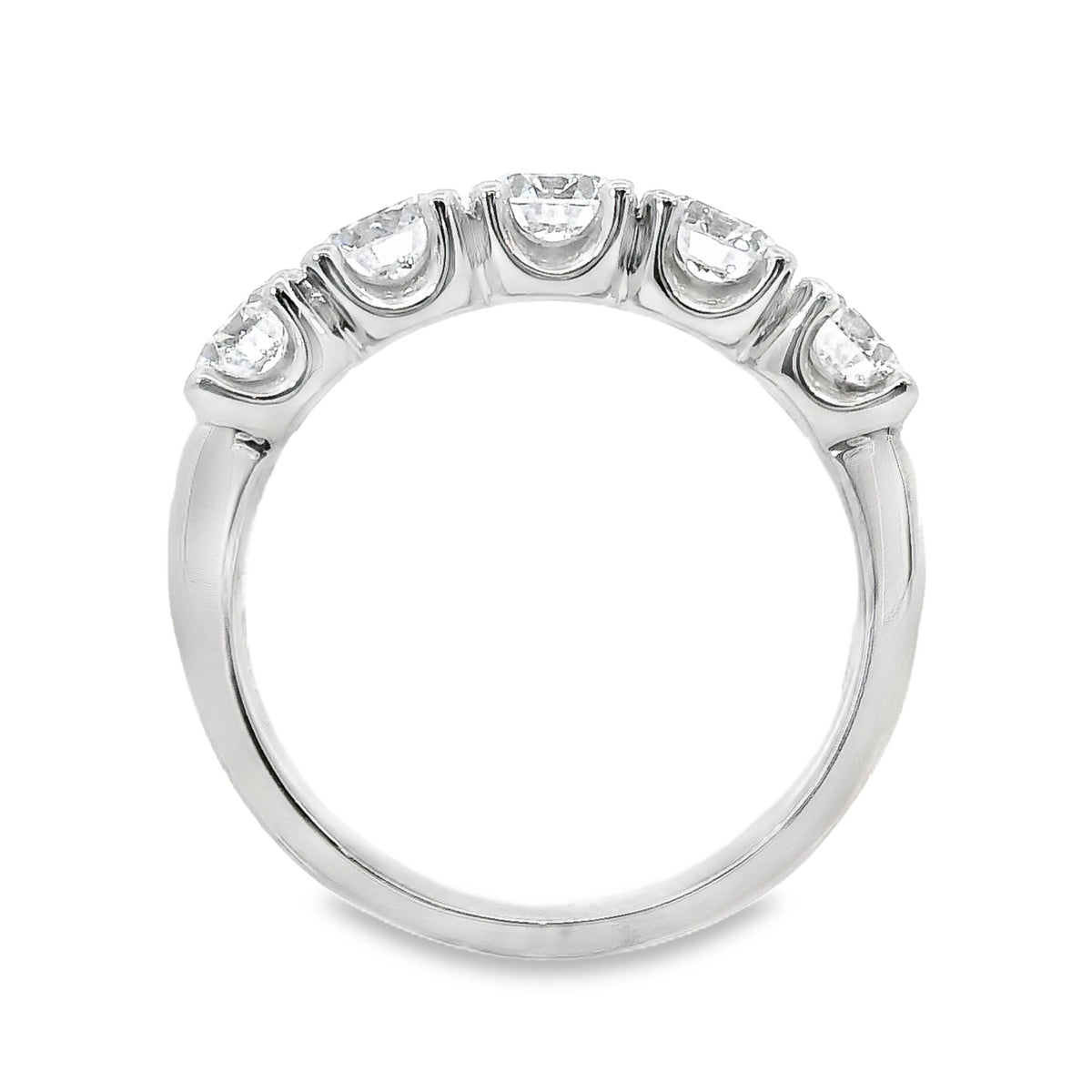 Carolyne 18ct White Gold Lab Grown Diamond 5 Stone Ring 2.00ct TDW