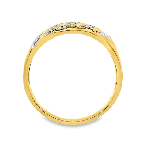 9ct Yellow Gold Diamond Dress Ring