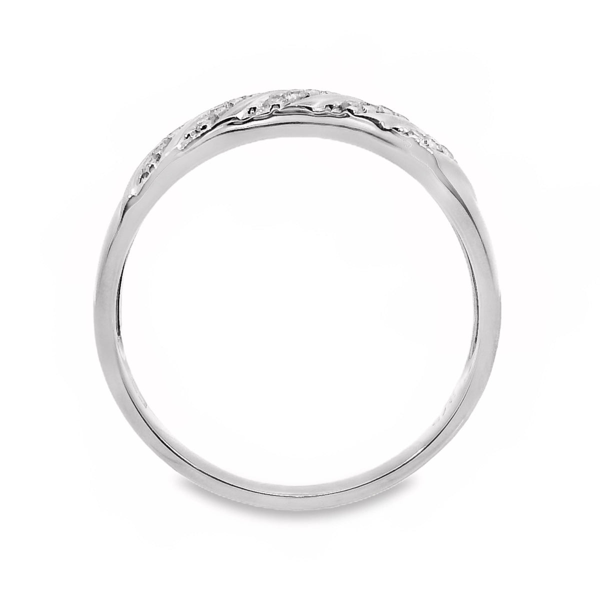 9ct White Gold Diamond Dress Ring