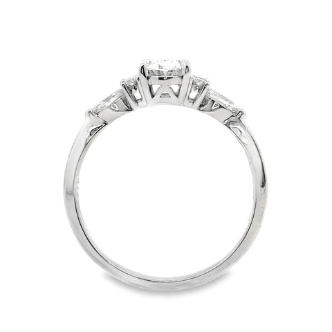 9ct White Gold Lab Grown Diamond Louise Ring