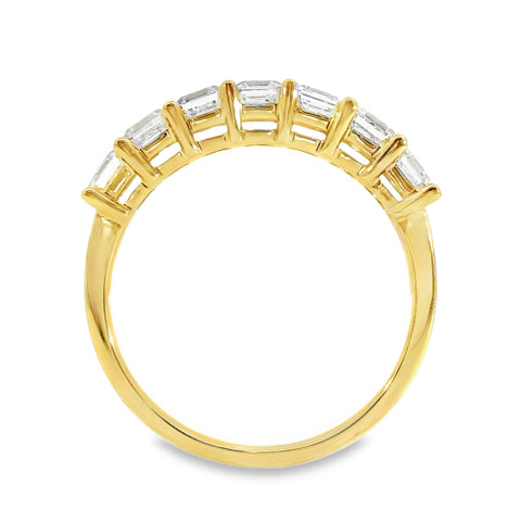 Ebony 9ct Yellow Gold Asscher Cut Lab Grown Diamond Ring