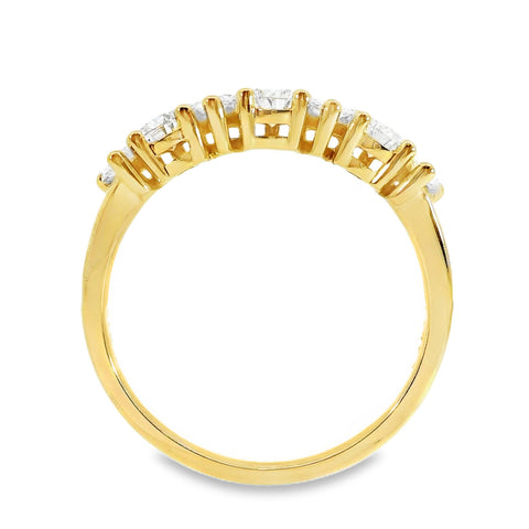 Juno 9ct Yellow Gold Pear Cut Lab Grown Diamond Ring