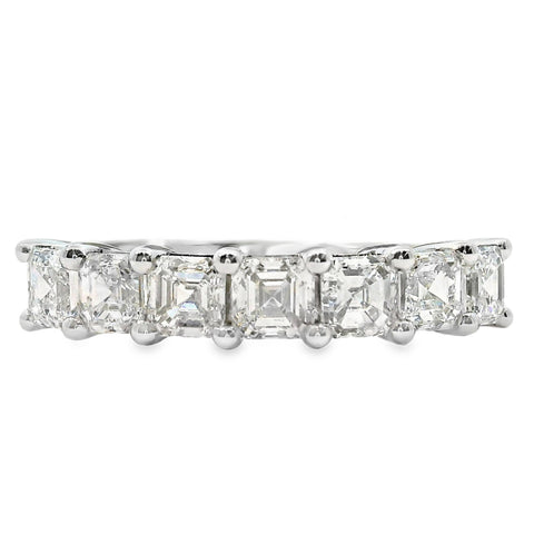 Ebony 9ct White Gold Asscher Cut Lab Grown Diamond Ring