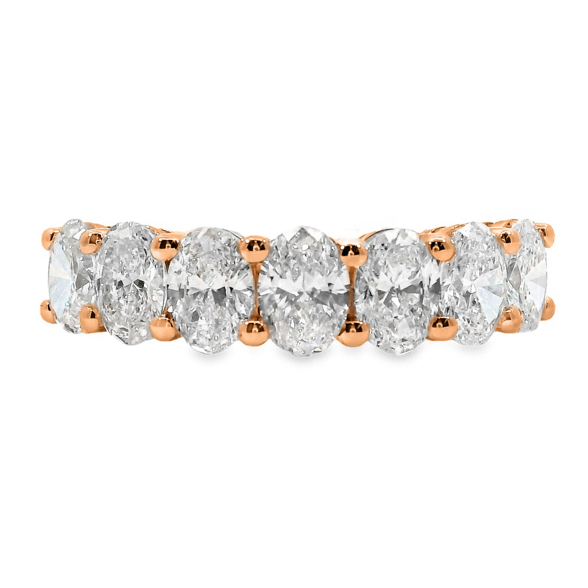 Claudia 9ct Rose Gold Oval Cut Lab Grown Diamond Ring