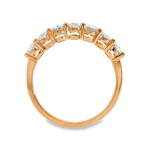 Claudia 9ct Rose Gold Oval Cut Lab Grown Diamond Ring