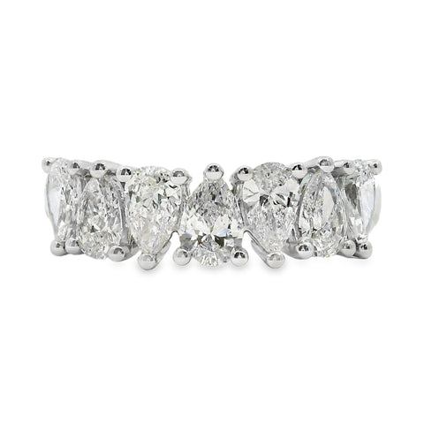 Juno 9ct White Gold Pear Cut Lab Grown Diamond Ring