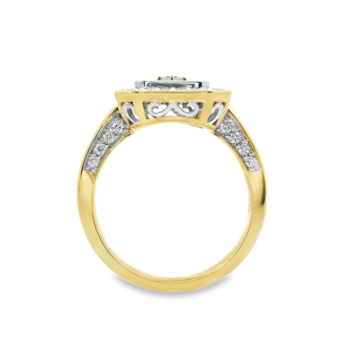 Bespoke 9ct Yellow Gold Filigree Dress Ring