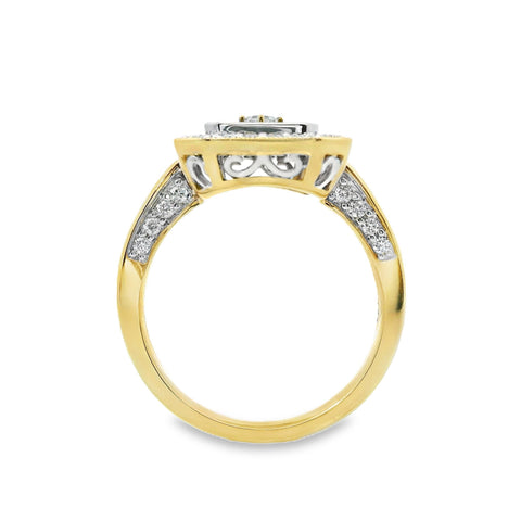 Bespoke 9ct Yellow Gold Filigree Dress Ring
