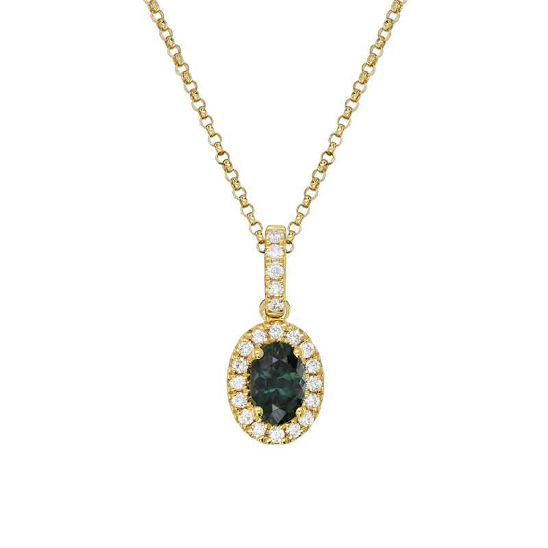 Sapphire Dreams 18ct Yellow Gold Clarissa Oval Sapphire Necklace