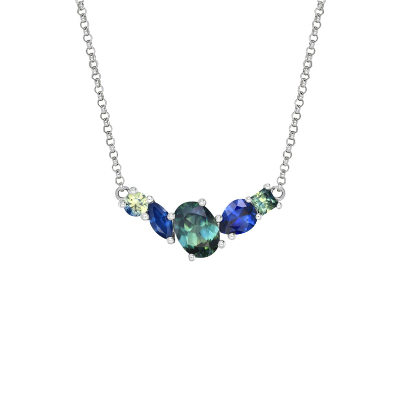 Sapphire Dreams 9ct White Gold Ophelia Necklace