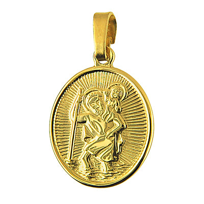 9ct Yellow Gold St. Christopher Pendant