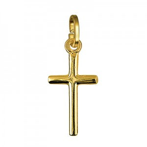 9ct Yellow Gold Medium Tubulat Cross