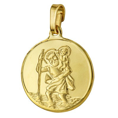 9ct Yellow Gold St. Christopher Pendant