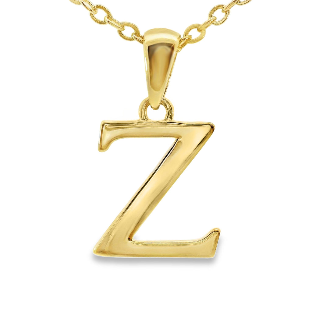 9ct Yellow Gold Initial Z Pendant
