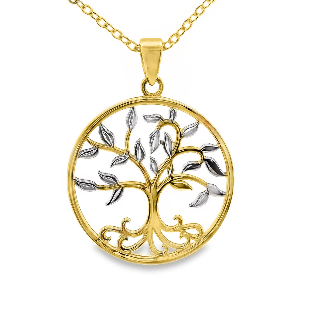 9ct Yellow Gold Tree Of Life Pendant