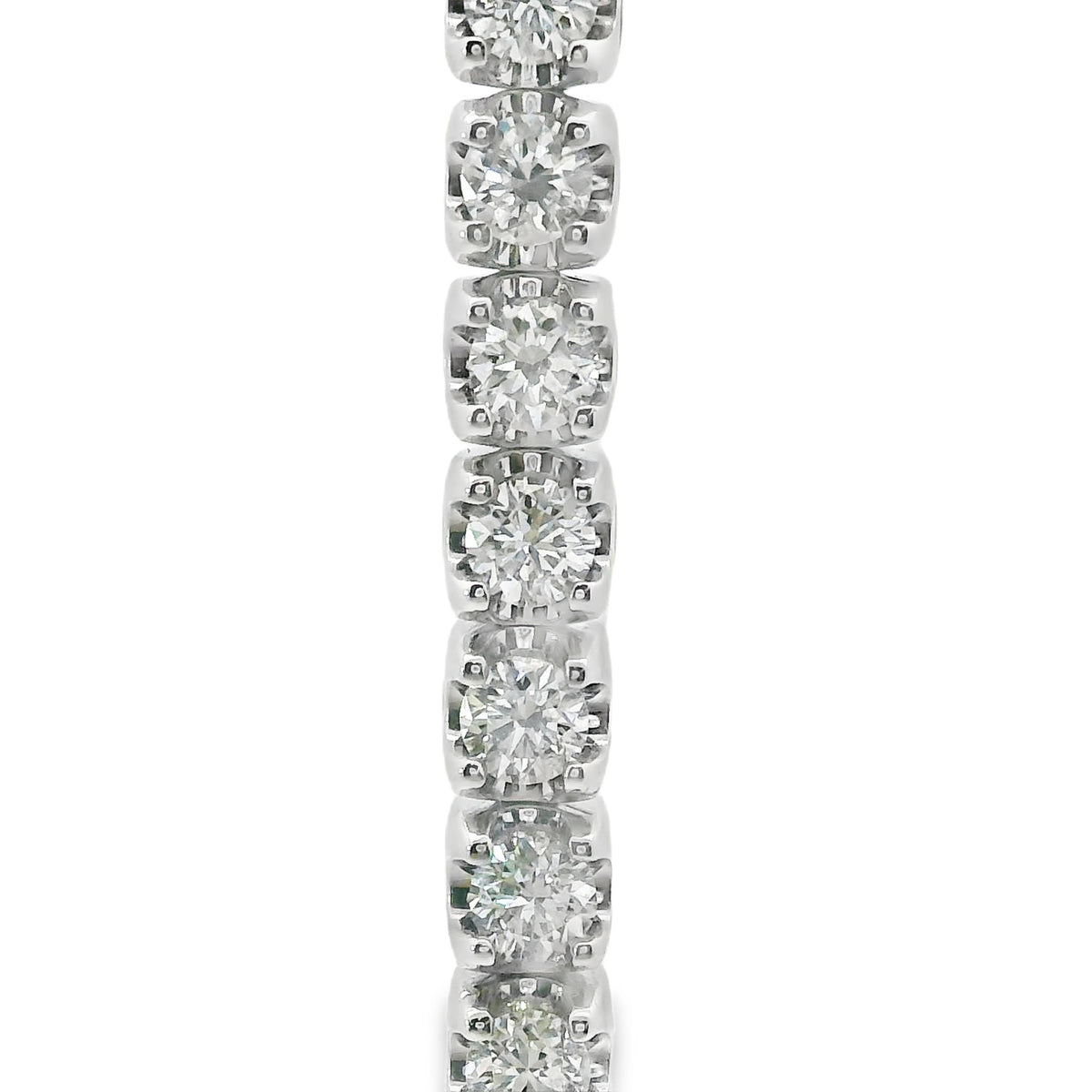 18ct White Gold Natural Diamond Tennis Bracelet 2.00ct TDW