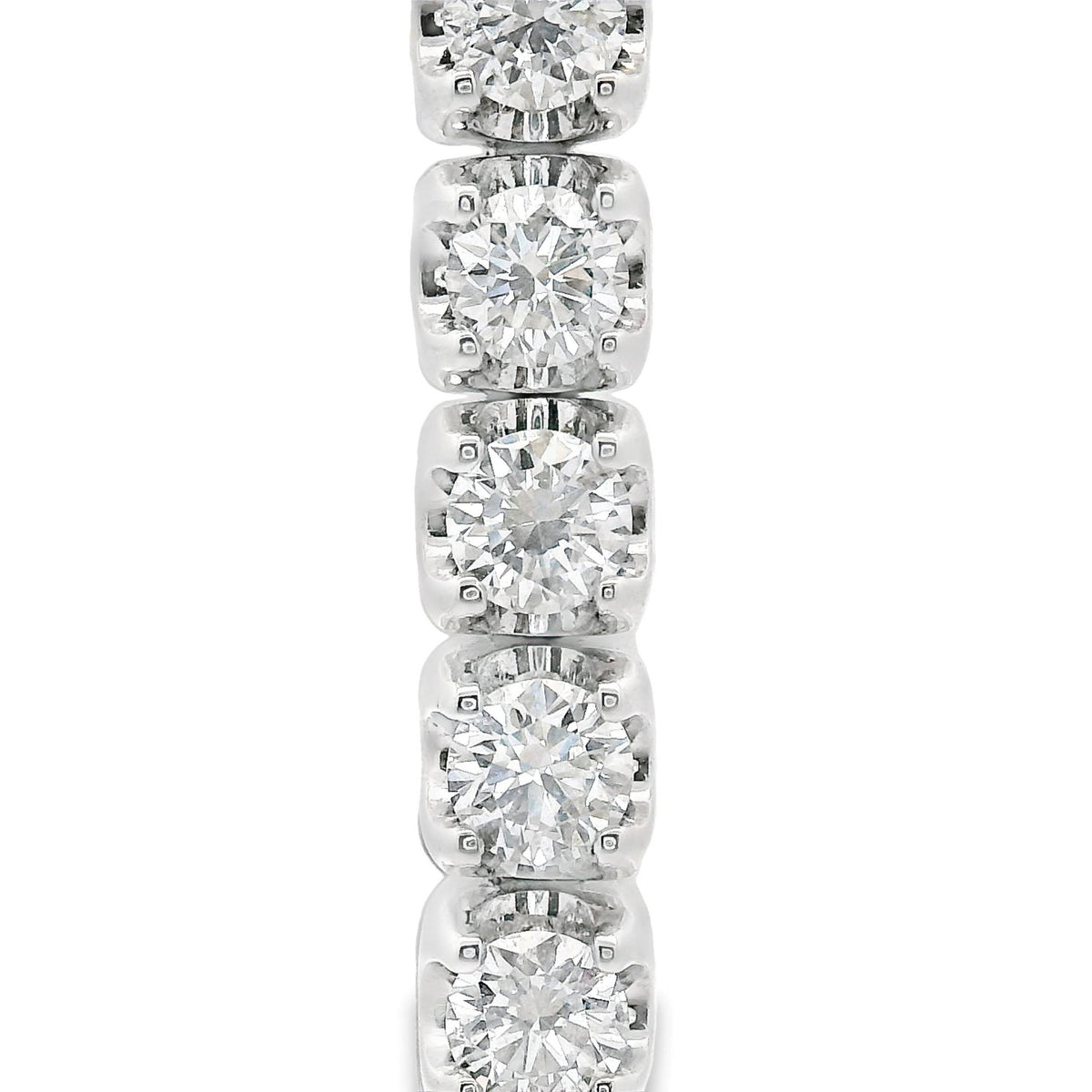 18ct White Gold Natural Diamond Tennis Bracelet 3.01ct TDW