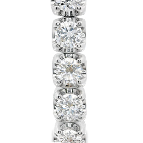 18ct White Gold Lab Grown Diamond Tennis Bracelet 7.90ct TDW